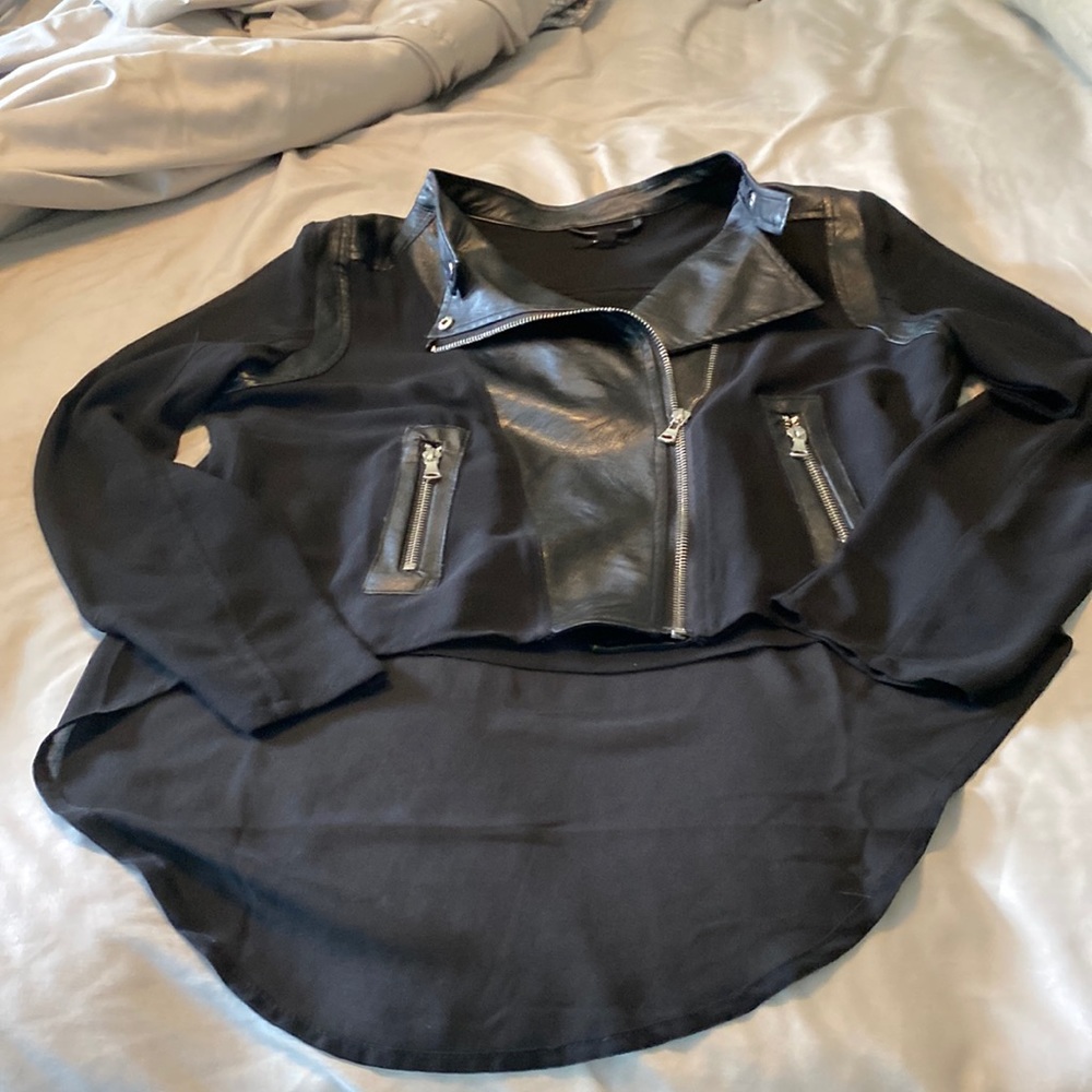 Women’s Moto style faux, leather jacket